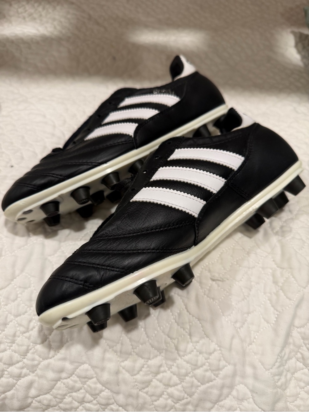 adidas Black and White womans Soccer Cleats
